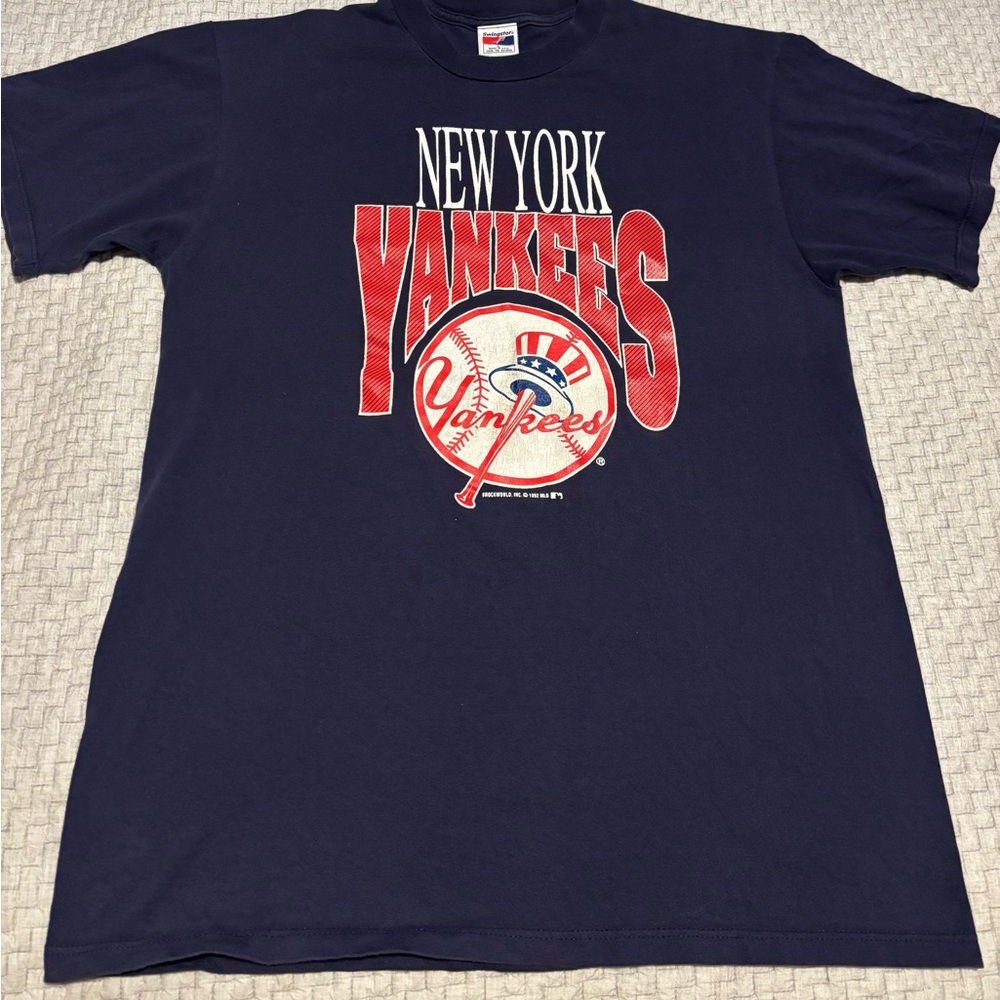 Vintage 1992 New York Yankees MLB Baseball T-Shirt Swingster Tag Size L